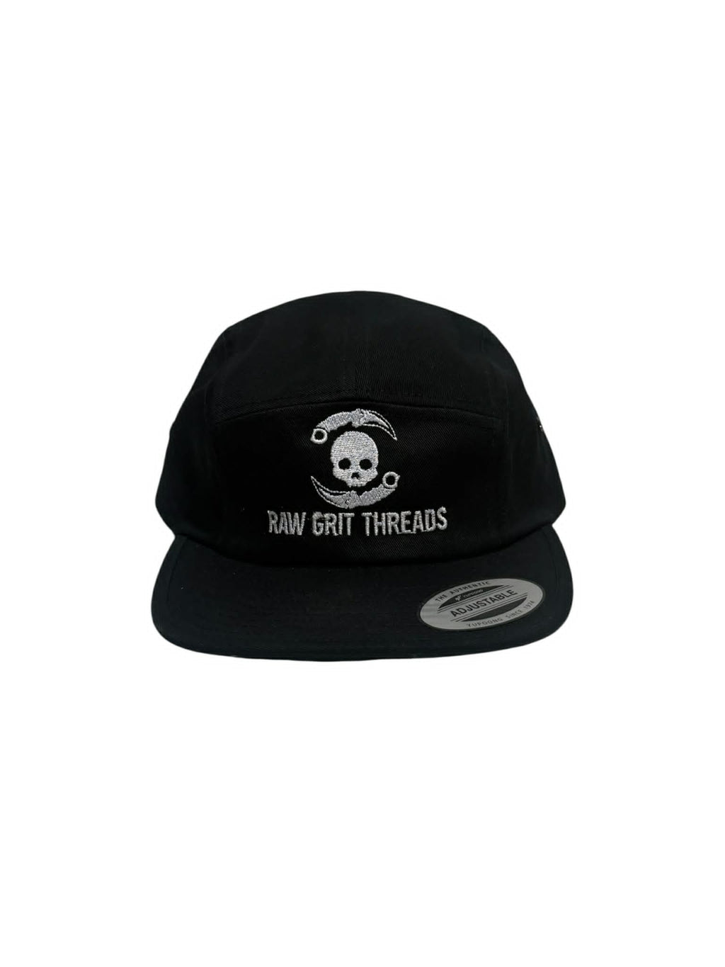 Black 5 panel hat